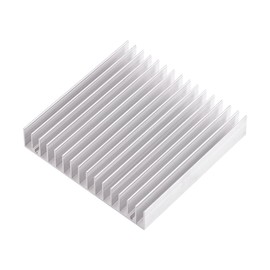 Aluminum Heatsink, 1pc Aluminium Heatsink Good Thermal Conductivity Heat Sink Module Cooler Fin for High Power LED Amplifier Transistor Computer Power IC Power Electric Device 100 * 100 * 18MM