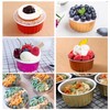 Red Cupcake Liners Muffin Tins 50 Pack,Free-Air 5oz Aluminum Foil
