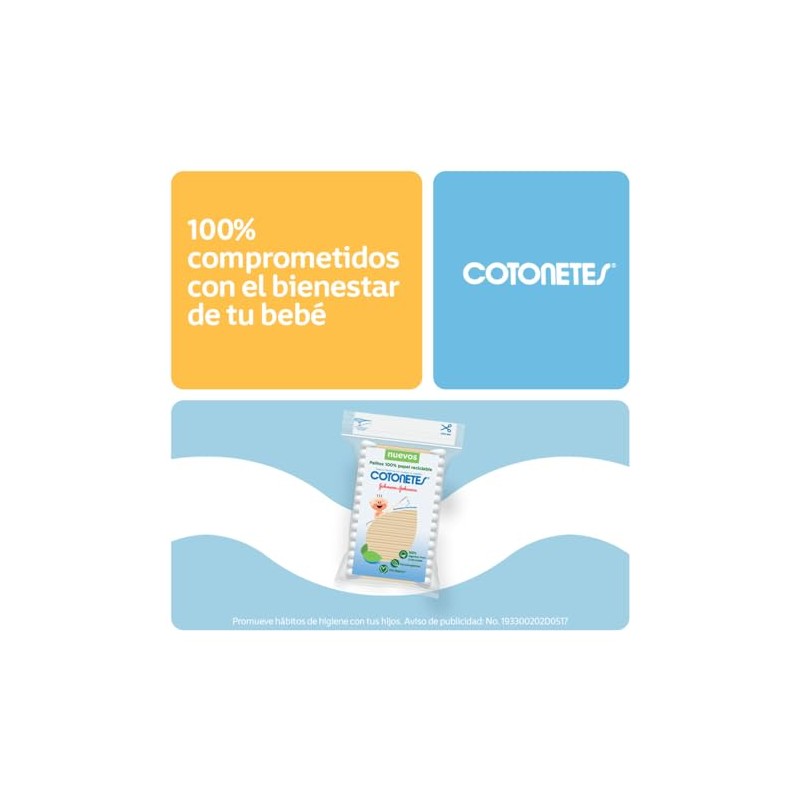 COTONETES Johnson & Johnson Hisopos 300 pzs