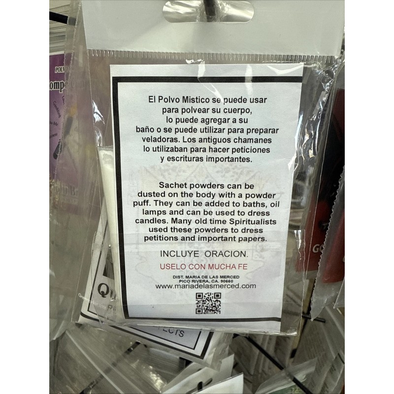 Quita Vicios Polvo Espiritual/ Remove Bad Habits Sachet Powder