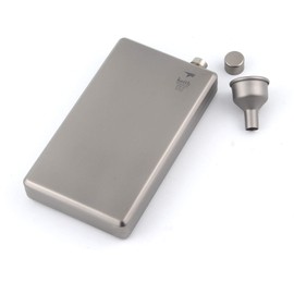 Keith Titanium Pocket Bottle with Funnel 120 ml / 200 ml (200 ml-Sliber[Ti9307])