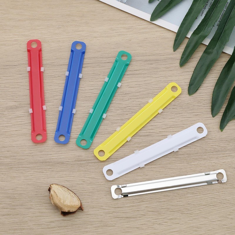 eMagTech 200Pcs Document Paper Fasteners Filing Strip Fastener Filing Clip