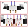 Heschen Electrical Pneumatic Solenoid Valve, 4V430C-15, 12VDC, PT1/2'', 5 Way
