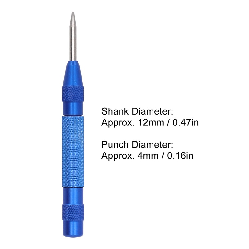 4Pcs Center Punch Automatic High Speed Steel 5in Tool Set