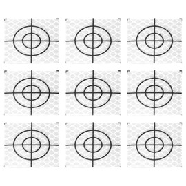 Grnlucja 100Pcs Prism Measurement Reflector Sheet Reflective Tape Target Total Station Tunnel Survey 40X40Mm