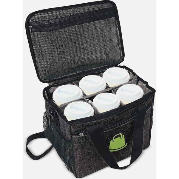Good E’s Reusable 6 Cups Insulated Beverage Bag, Portable Cooler