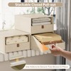 4-Pack Storage Bins with Drawers Large Closet Organizers and Storage