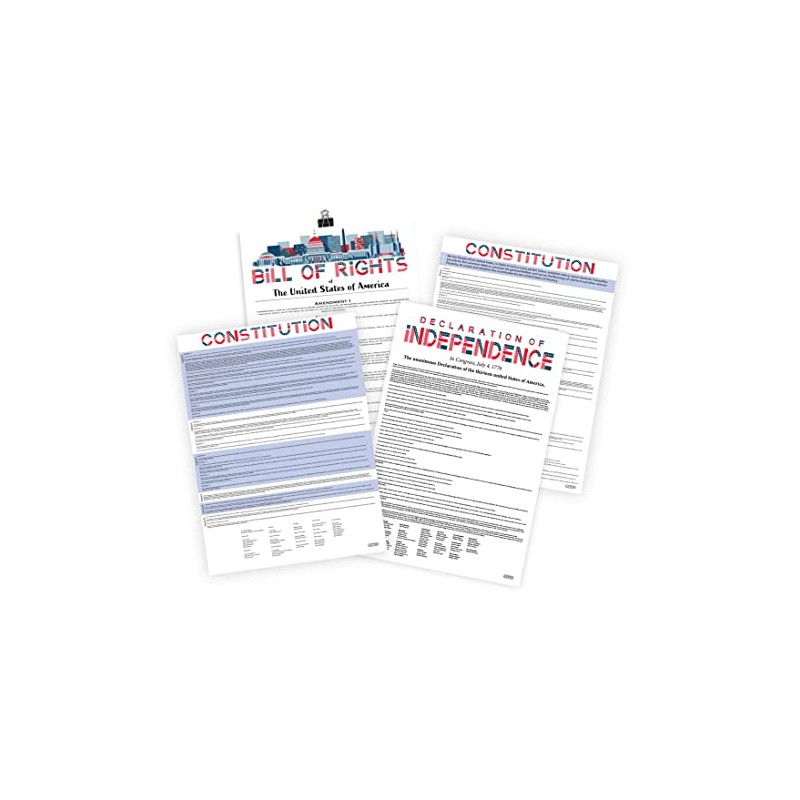 Axton US History Four Poster Bundle - Constitution, Declaration of