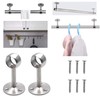 Ceiling Curtain Pole Brackets, 2 Pack Heavy Duty Curtain Rod