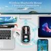 UrChoiceLtd T900 Kabellose Bluetooth-Maus, Multi-Device Slim Cordless Mouse (Dual-Mode: BT