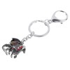 DOWAY Enamel Dragon Dinosaur Keychain Keyring for Bag and Belt