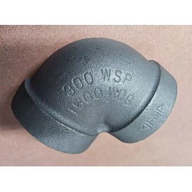 Anvil 2-1/2" NPT Class 300 WSP 1500 WOG  Malleable Iron 90° Elbow Black Pipe Fitting