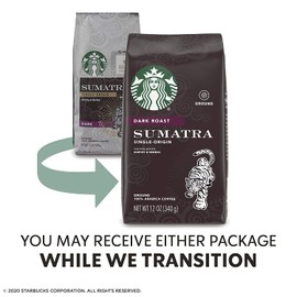 Starbucks Dark Roast Ground Coffee — Sumatra — 100% Arabica — 6 bags (12 oz. each)