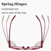 LUR Oval Reading Glasses for Women 10 Pack Readers Include