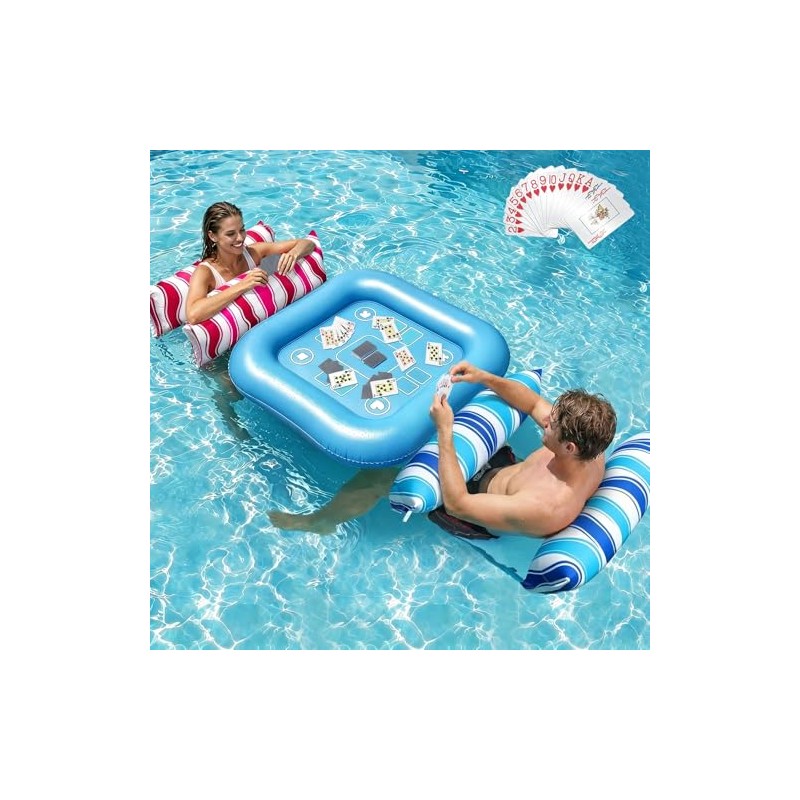 Jasonwell Pool Floats Adult Games - 2 Pack Fabric Inflatable