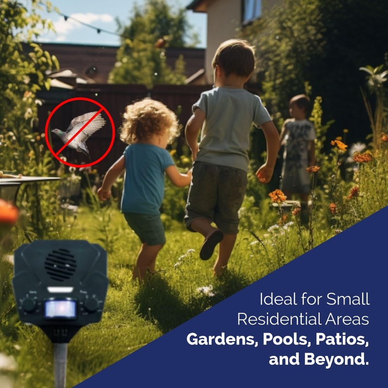 Bird-X Solar Yard Gard, Ultrasonic and Solar-Powered Animal Decoy Device