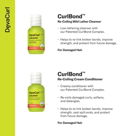 DevaCurl The Essential Repair Kit, Includes CurlBond Cleanser, CurlBond Conditioner, CurlBond Mask, Wave Maker, Perfect For Damaged Waves, Curls, and Coils, 4-Pack 3oz Bottles