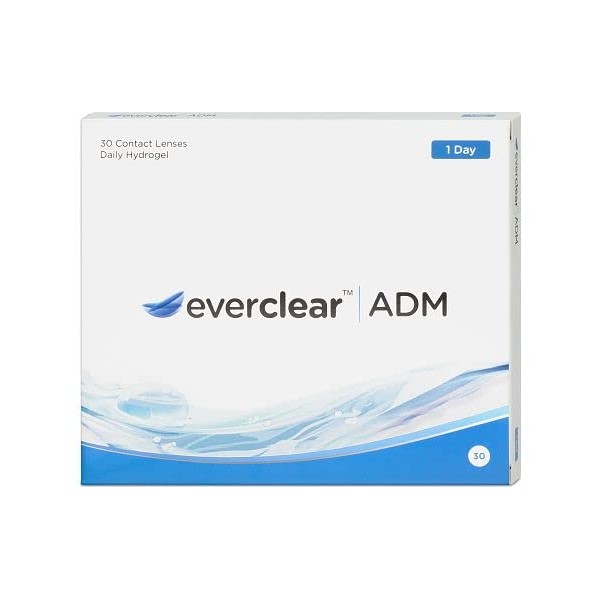 everclear ADM Daily Lenses Soft Pack of 30 / BC 8.6 / DIA 14.2 / +1.25 Dioptres