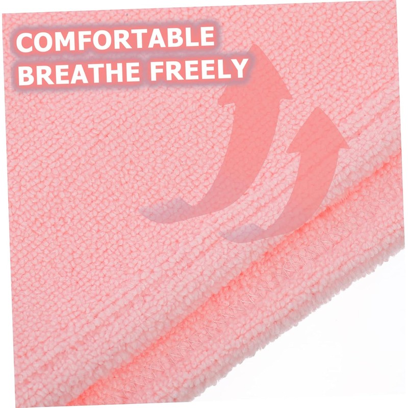 Ipetboom Toalla de Microfibra para Cabello Rosa Alta Absorción y