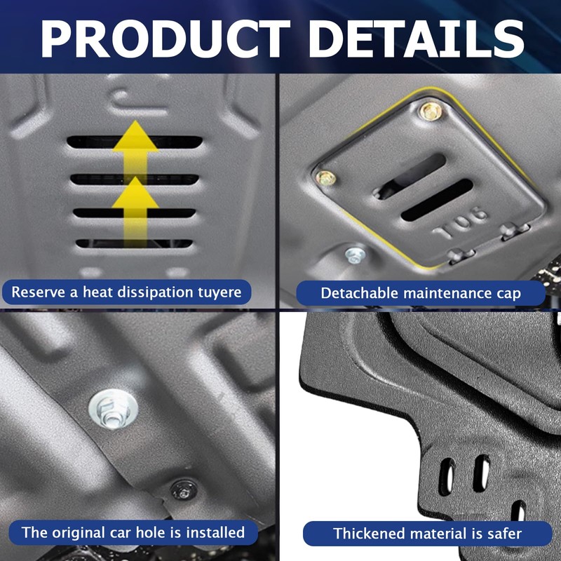 Frencstr Front Engine Splash Shield Fit for Toyota Sienna 2021-2023