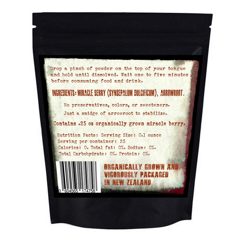 ORGANIC MIRACLE BERRY powder – No Carb sweetener - grown