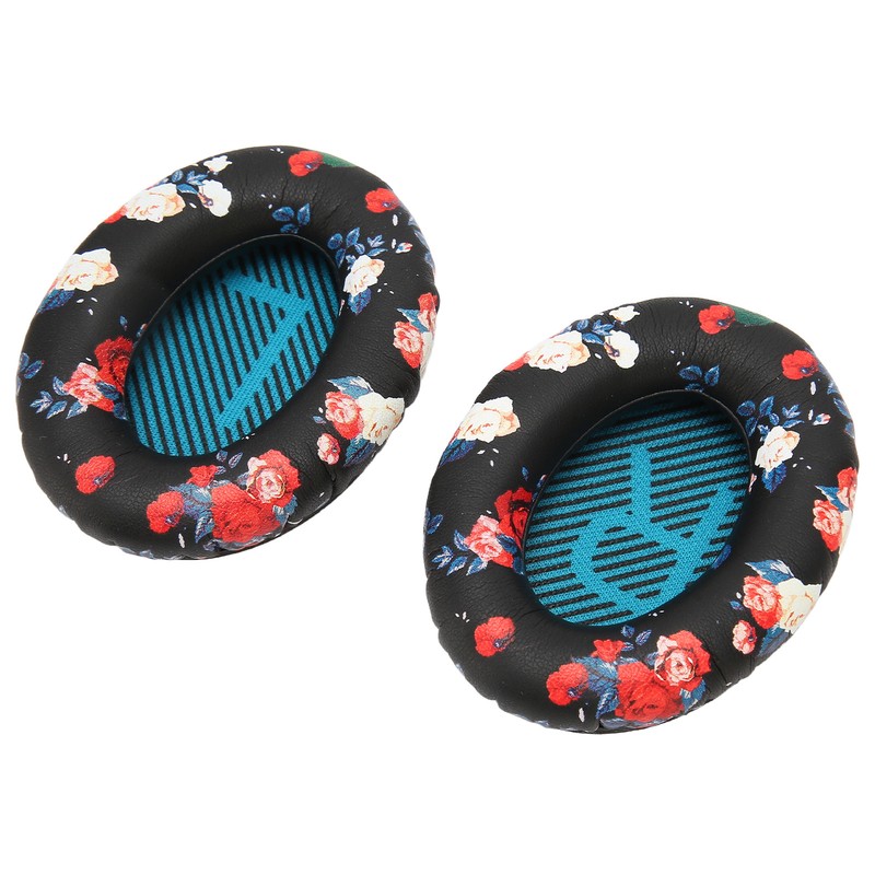 Headphone Ear Pads Soft Protein Leather Memory Foam Replacement Print