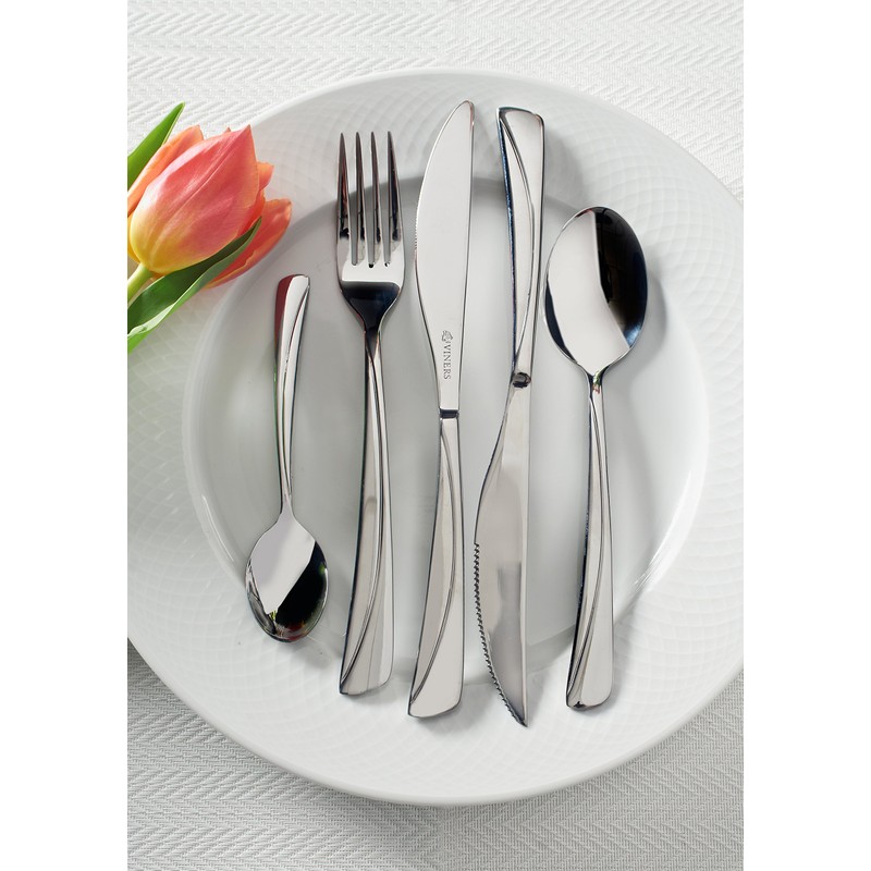 Viners Angel 18/0 Silver Stainless Steel Dessert Spoon