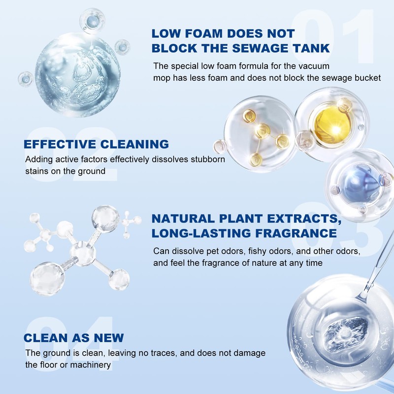 Nukisa 10 Bottles Compatible with Tineco Cleaning Solution Pet 500ml