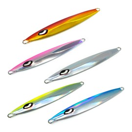 BAKSTORM BAKSTORM Slow Fall Wing Shiny Model Set of 5 Metal Jigs 5.6 oz (160 g) Lures Jigs Jigging Sinkers Fishing Gear Blue Fish Root Fish