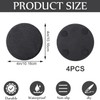 LATERN Pack of 4 Slate Coasters, 10 cm Round Black