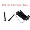 cSeao 10pcs Black 5/16-18 x 1-3/4" Socket Cap Screws Allen