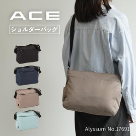 Ace Shoulder Bag Alyssum No.17691, Black, Free size