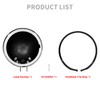 HDBUBALUS Black Motorcycle 5.75" Black Headlight Cover Housing Holder Bucket