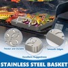 Stainless Steel Fish & Veggie Grill Tray for Traeger Grill