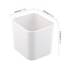 HAKZEON 4 Pack White Hanging Cup Holders, Plastic Pegboard Storage