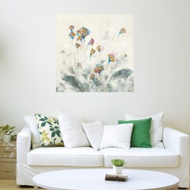 Fine Art Canvas Bloom I Canvas Wall Decor by Artist Scott Brems for Living Room, Bedroom, Bathroom, Kitchen, Office, Bar, Dining & Guest Room - Ready to Hang - 32 in x 32 in