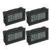 4PCS Mini Embedded Digital Temperature Humidity Meters Gauge Indoor Thermometer