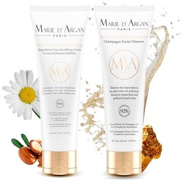 Exfoliante Facial Champagne 75ml  Limpiador Facial con Aceite De Argán, Manzanilla, Ácidos Frutales  Limpieza Astringente y Suavizante  Para Todo...  