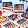 Funnymoom 100 Pcs Retro Independence Day Party Supplies Stars and
