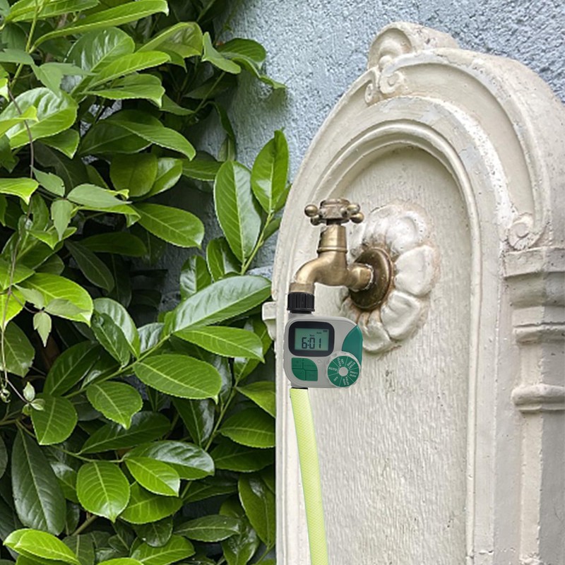 Hourleey Programmable Hose Timer + 200 FT Distribution Tubing