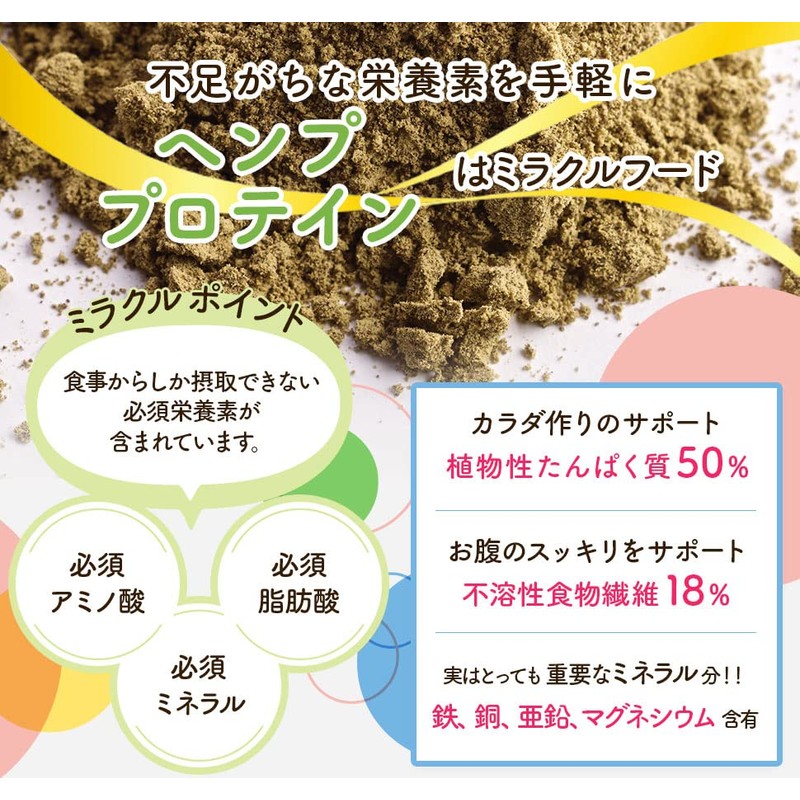 ヘンプキッチン 有機ヘンププロテインパウダー160g｜豆乳・ヨーグルトにちょい足し 植物性プロテイン 必須ミネラル（2袋セット)