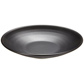 Hakusan Toki Black Charcoal Glaze (φ12 x 2.2 cm) Black (Approx.) φ4.7 x 0.8 inches (12 x 2.2 cm), Ceramic Tea Holder Hasami Ware, Made in Japan