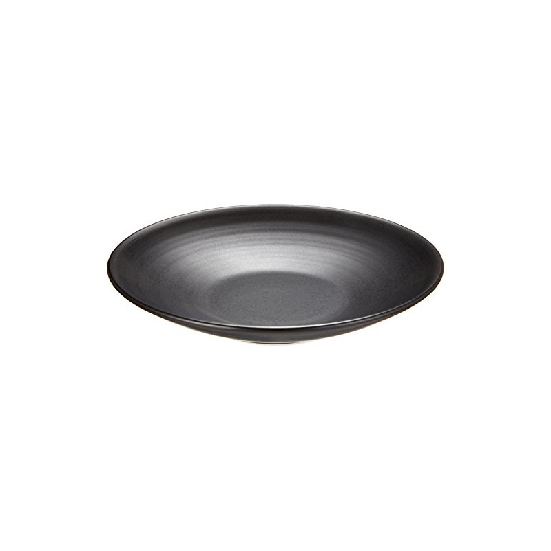 Hakusan Toki Black Charcoal Glaze (φ12 x 2.2 cm) Black