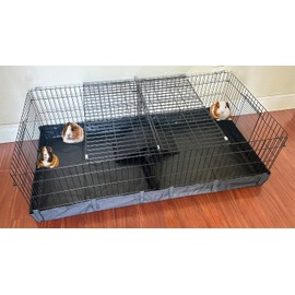 Mcage 47"x24"x14" Guinea Pig Enclosure TOP COVER Rabbit Center Divider Canvas Bottom