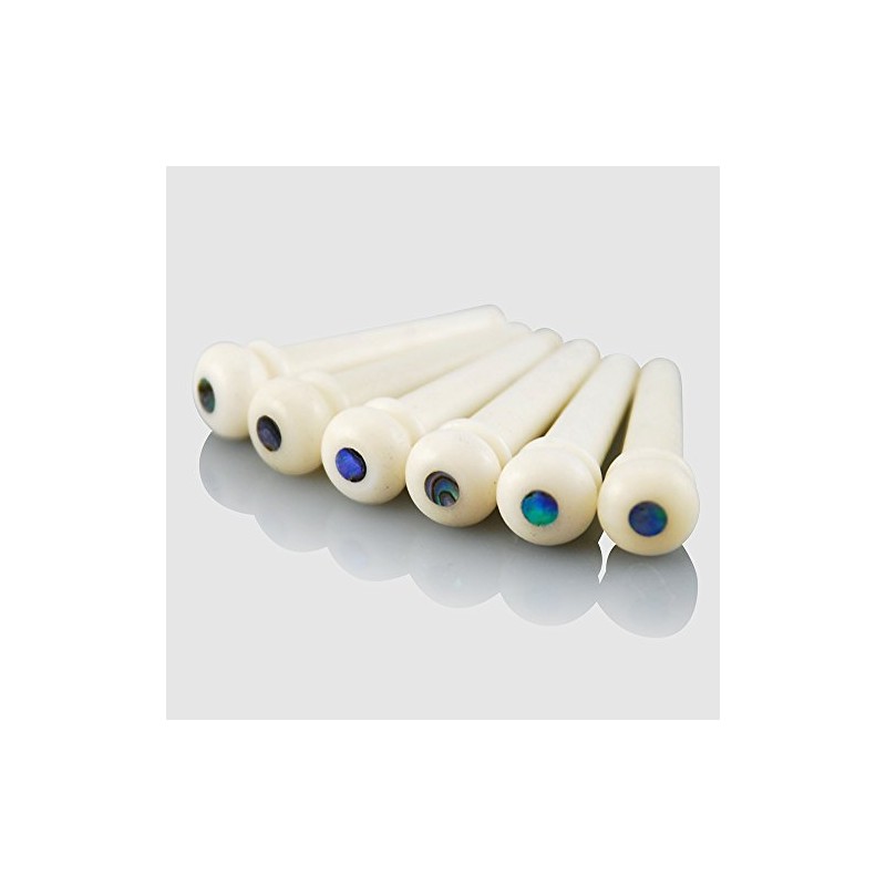 VANSON High Quality Bone & Abalone Bridge Pins for Acoustic