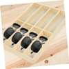 CHILDWEET Solid Wood Sunglasses Organizer 8-slot Stand Glasses Display Storage