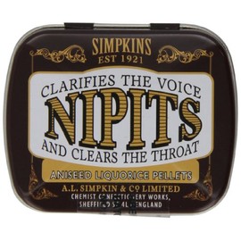 Simpkins Nipits Aniseed Liquorice Pellets Tins 14 g (Pack of 6)