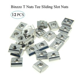 Odinest T Nuts Tee Sliding Slot Nuts 30 Series M5 Threaded Slide in Pre-Assembly for 30x30 Aluminum Extrusions Frame with Profile 3030 Sereis 8mm Slot for CNC Router Build Rail 3D Printer 12Pcs