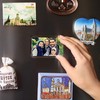 MATANA Fridge Magnets 7 x 5 cm Transparent Blank Magnetic