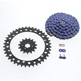 1994-1998 fits Yamaha YFM350 350 Warrior Blue Chain & Black Sprocket 15/40